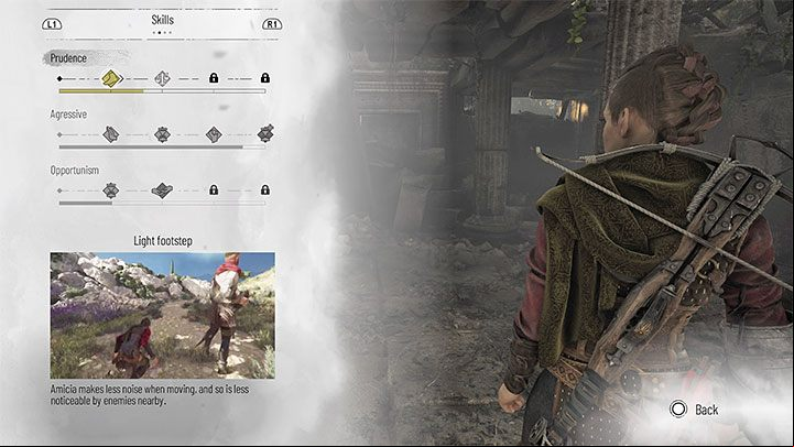 You will unlock the skill trees in chapter 2, after winning one of the fights - Plague Tale Requiem: Character development - Basics - A Plague Tale Requiem Guide, Walkthrough