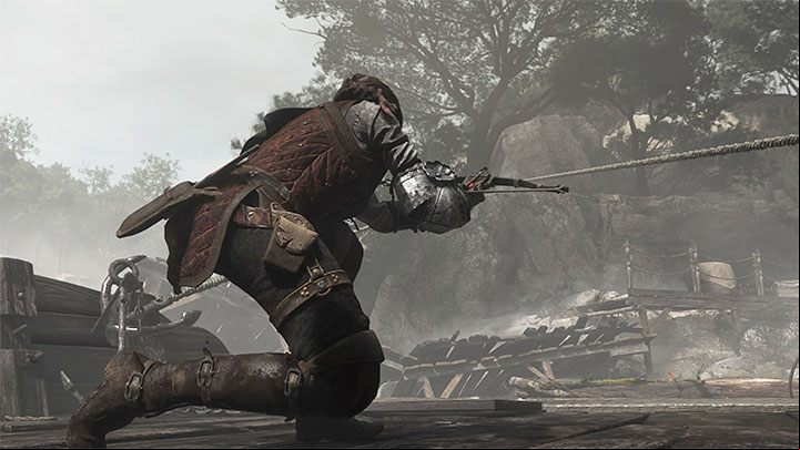 You will take the crossbow with you after you go down the river, specifically after the boat gets stuck - Plague Tale Requiem: How to unlock crossbow? - FAQ - A Plague Tale Requiem Guide, Walkthrough
