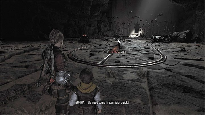 You can find this collectible once you reach the room with carts and rails - Plague Tale Requiem: Chapter 11 (Cradle of Centuries) - list of secrets - Hugo Herbarium and Souvenirs - A Plague Tale Requiem Guide, Walkthrough