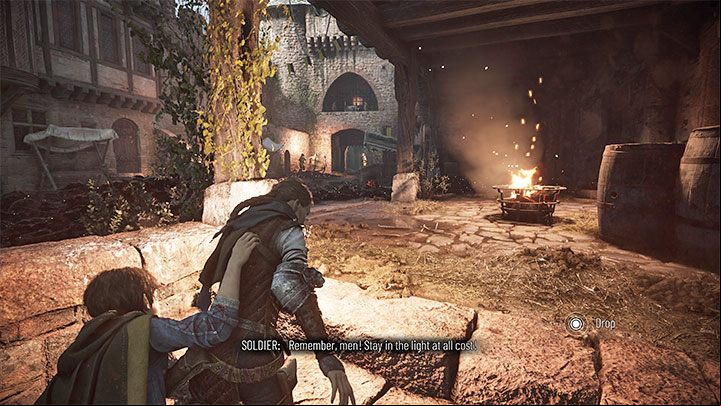 This chest is found early in the stage, after getting close to the city gates (screenshot above) - Plague Tale Requiem: Secret Chests in Chapter 3 (A Burden of Blood) - list, locations - Secret chests - A Plague Tale Requiem Guide, Walkthrough