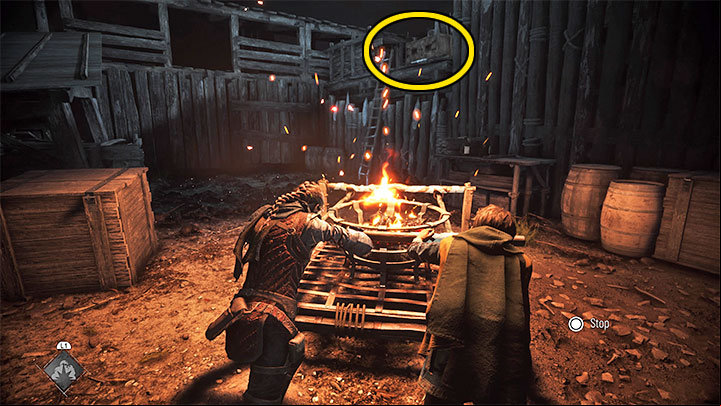 Push the wheeled cart to the left, that is, to the optional area - Plague Tale Requiem: Secret Chests - Chapter 4 (Protectors Duty) - list, locations - Secret chests - A Plague Tale Requiem Guide, Walkthrough