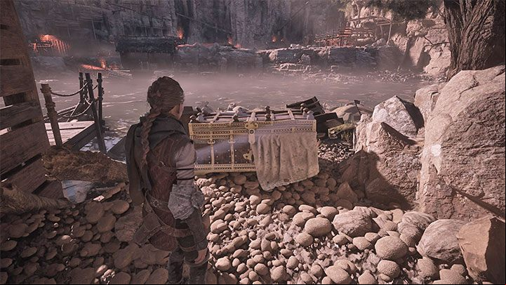 Follow the path to reach a vicinity of the river - this is where the secret is - Plague Tale Requiem: Secret Chests - Chapter 5 (In Our Wake) - list, locations - Secret chests - A Plague Tale Requiem Guide, Walkthrough