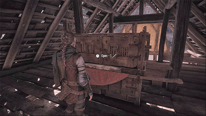 At the top is a closed workbench and you have to sacrifice 1 knife to open it - Plague Tale Requiem: Secret Chests - Chapter 5 (In Our Wake) - list, locations - Secret chests - A Plague Tale Requiem Guide, Walkthrough
