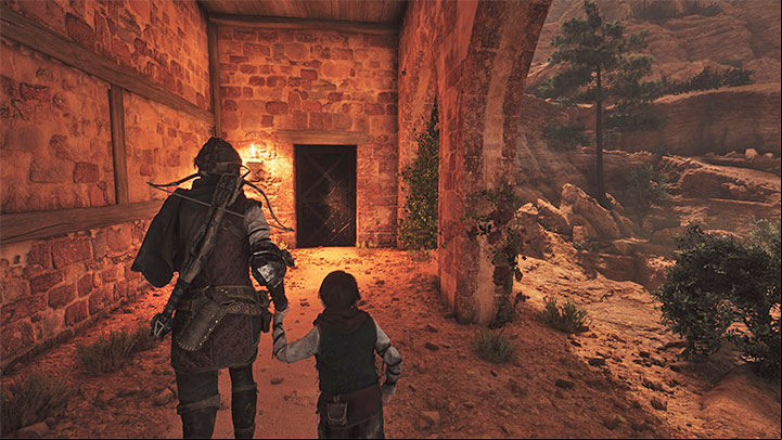 You must leave the area where you found the previous chest and reach a larger building - the entrance to it is shown in the picture - Plague Tale Requiem: Secret Chests - Chapter 6 (Leaving All Behind) - list, locations - Secret chests - A Plague Tale Requiem Guide, Walkthrough