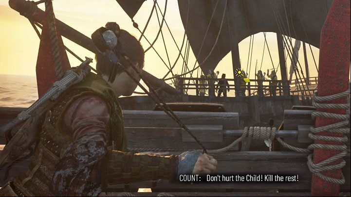 Reach the covers closest to the enemy ship - Plague Tale Requiem: Chapter 14, Get away from the Counts ship - walkthrough - Chapter 14 - Healing Our Wounds - A Plague Tale Requiem Guide, Walkthrough
