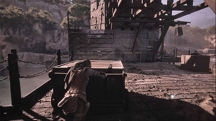 Set out for the stone structure by the river - Plague Tale Requiem: Chapter 5, Find a way to reach the boat - walkthrough - Chapter 5 - In Our Wake - A Plague Tale Requiem Guide, Walkthrough
