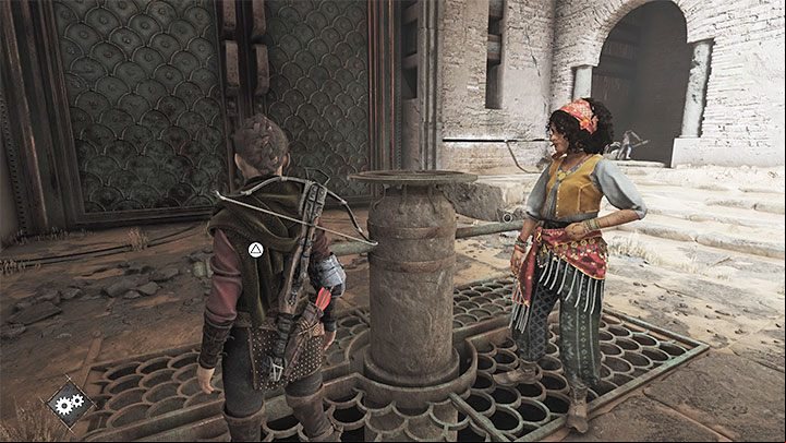 You can now interact with the central rotating mechanism - A Plague Tale Requiem: Chapter 11, Open the gate - walkthrough - Chapter 11 - The Cradle of Centuries - A Plague Tale Requiem Guide, Walkthrough