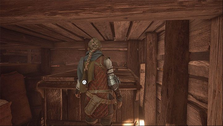During the first attempt to leave the barn, the group determines that there are guards outside - Plague Tale Requiem: Chapter 3, Escape the fort - walkthrough - Chapter 3 - A Burden of Blood - A Plague Tale Requiem Guide, Walkthrough