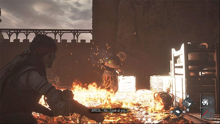 This will temporarily immobilize him - Plague Tale Requiem: Chapter 6, Deal with the Beast - walkthrough - Chapter 6 - Leaving All Behind - A Plague Tale Requiem Guide, Walkthrough