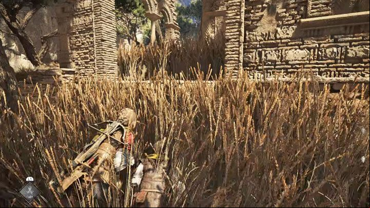 Go uphill and climb the ledge to the right, hidden in tall grass - Plague Tale Requiem: Chapter 9, Find a way around the checkpoint - walkthrough - Chapter 9 - Tales and Revelations - A Plague Tale Requiem Guide, Walkthrough