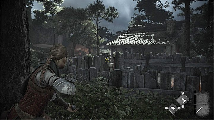 Before you go further, explore the building to the right of the workbench - Plague Tale Requiem: Chapter 3, Find and rescue Lucas - walkthrough - Chapter 3 - A Burden of Blood - A Plague Tale Requiem Guide, Walkthrough