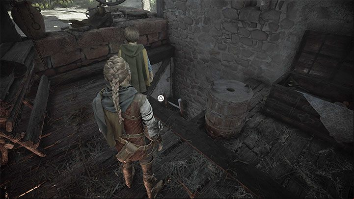 To advance further, you must descend the ladder - Plague Tale Requiem: Chapter 3, Find and rescue Lucas - walkthrough - Chapter 3 - A Burden of Blood - A Plague Tale Requiem Guide, Walkthrough