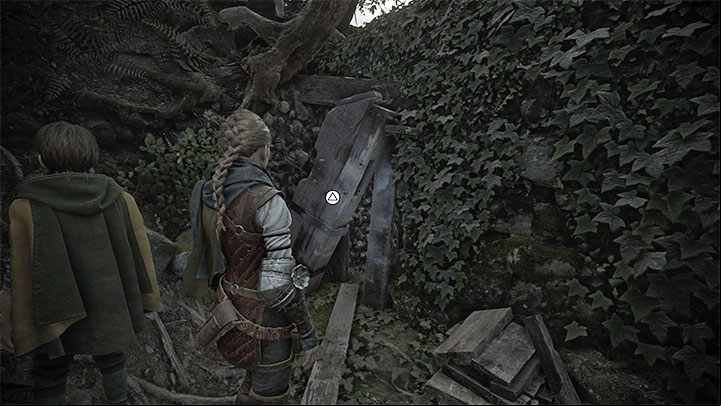 You must ultimately reach the gate through which the herbalist and the guard ed earlier - use Ignifer to create light sources - Plague Tale Requiem: Chapter 3, Find and rescue Lucas - walkthrough - Chapter 3 - A Burden of Blood - A Plague Tale Requiem Guide, Walkthrough