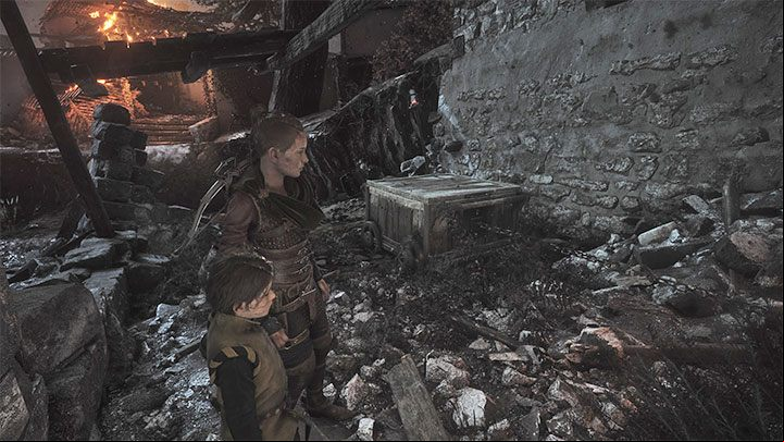 You have to get to the opposite end of the area with soldiers and rats - Plague Tale Requiem: Chapter 13, Reach the port - walkthrough - Chapter 13 - Nothing left - A Plague Tale Requiem Guide, Walkthrough