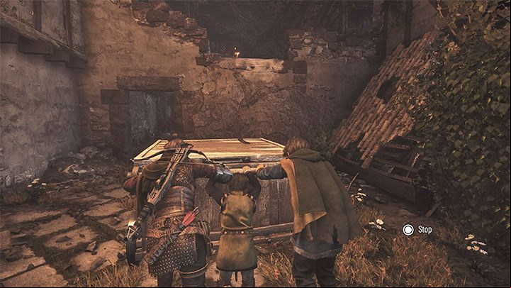 Continue exploring the ruined buildings - Plague Tale Requiem: Chapter 13, Reach the port - walkthrough - Chapter 13 - Nothing left - A Plague Tale Requiem Guide, Walkthrough
