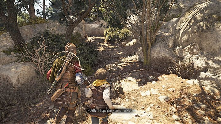 Follow the mountain path - Plague Tale Requiem: Chapter 9, Explore The Island - walkthrough - Chapter 9 - Tales and Revelations - A Plague Tale Requiem Guide, Walkthrough