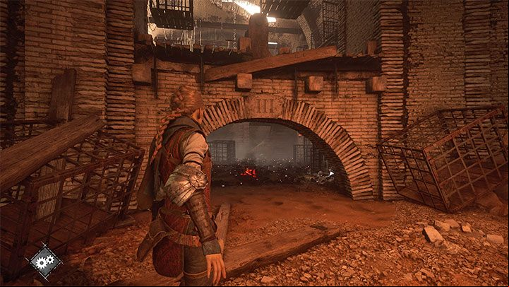 Reach the area on the opposite side of the room - Plague Tale Requiem: Chapter 2, Exit the arenas underground - walkthrough - Chapter 2 - Newcomers - A Plague Tale Requiem Guide, Walkthrough