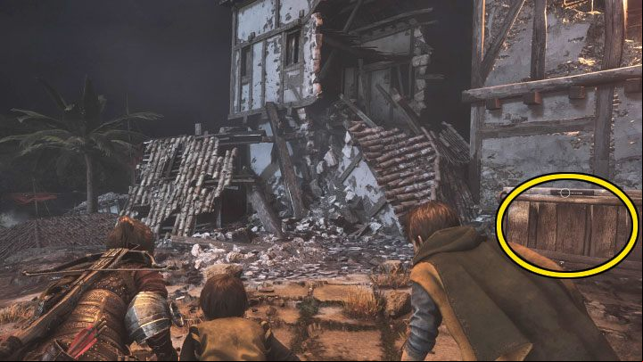 This secret can be found while crossing the village, on the way to the port with where you have to rescue Arnaud - Plague Tale Requiem: Chapter 13 (Nothing Left) - list of secrets - Hugo Herbarium and Souvenirs - A Plague Tale Requiem Guide, Walkthrough