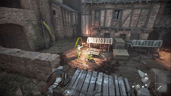Go to the upper walls and listen to another hint from Lucas - A Plague Tale Requiem: Chapter 3, Exit the city - walkthrough - Chapter 3 - A Burden of Blood - A Plague Tale Requiem Guide, Walkthrough