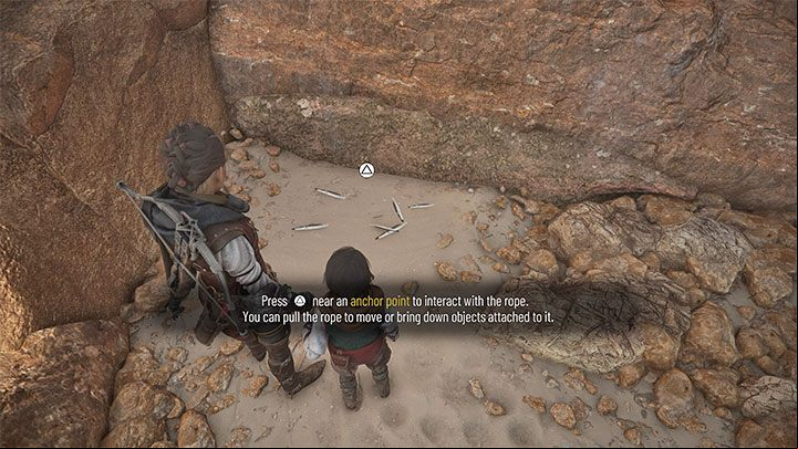 A side path will take you to some feathers scattered on the ground - Plague Tale Requiem: Chapter 7 (Felons) - list of secrets - Hugo Herbarium and Souvenirs - A Plague Tale Requiem Guide, Walkthrough