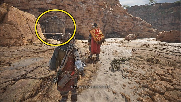 There is only one possible path here (if you choose others, you'll be turned back) - it leads to a viewpoint where Hugo is found - Plague Tale Requiem: Chapter 7, Cross the beach - walkthrough - Chapter 7 - Felons - A Plague Tale Requiem Guide, Walkthrough