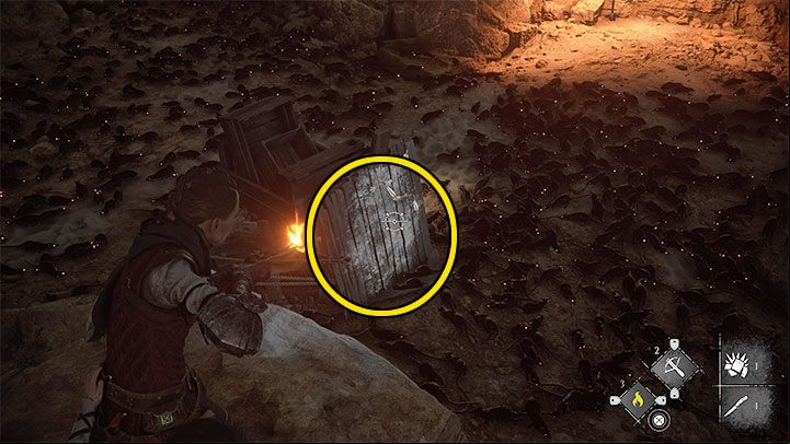 As you reach the first cavern, you'll encounter some rats - Plague Tale Requiem: Chapter 7, Cross the beach - walkthrough - Chapter 7 - Felons - A Plague Tale Requiem Guide, Walkthrough
