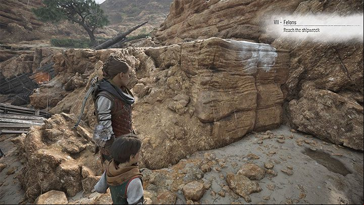 Descend to the beach - Plague Tale Requiem: Chapter 7, Cross the beach - walkthrough - Chapter 7 - Felons - A Plague Tale Requiem Guide, Walkthrough