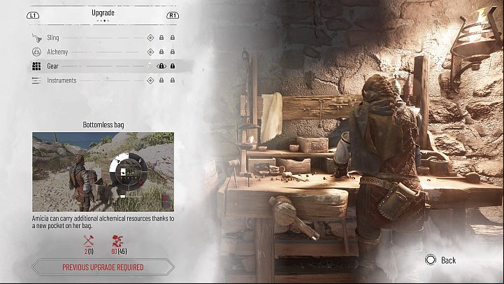 Bottomless Bag - Amicia will be able to carry more alchemical resources - Plague Tale Requiem: Crafting - Basics - A Plague Tale Requiem Guide, Walkthrough