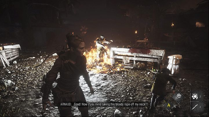 After the heavy armor is damaged, you can kill the soldier - Plague Tale Requiem: How to kill enemies in heavy armor? - FAQ - A Plague Tale Requiem Guide, Walkthrough