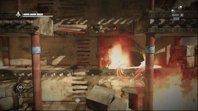 To collect the shard walk down the boards - Vengeance - walkthrough for sequence 12 - Walkthrough - Assassins Creed Chronicles: China - Game Guide and Walkthrough