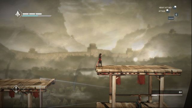 First shard is on the roof of the construction - Shards in sequence 11 - The Betrayal - Animus shards - Assassins Creed Chronicles: China - Game Guide and Walkthrough