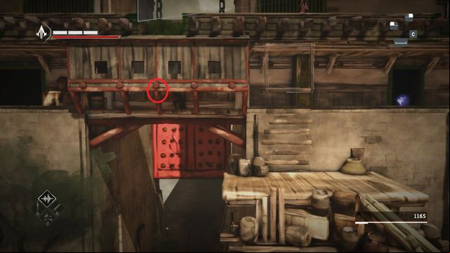 Tenth shard is in the second Watchtower. Its almost invisible in the wooden bridge - Shards in sequence 11 - The Betrayal - Animus shards - Assassins Creed Chronicles: China - Game Guide and Walkthrough