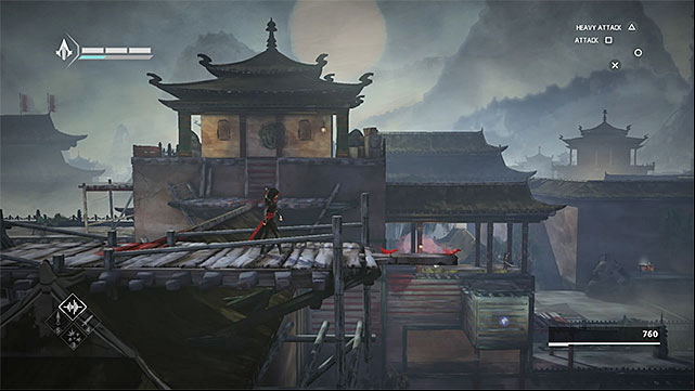 Reach the gardens - Synchronization points in sequence 9 - Old Friend - Synchronization points - Assassins Creed Chronicles: China - Game Guide and Walkthrough