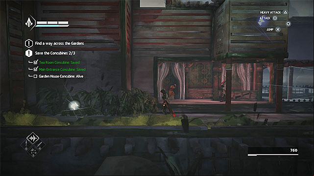 Explore further part of the gardens - Shards in sequence 9 - Old Friend - Animus shards - Assassins Creed Chronicles: China - Game Guide and Walkthrough
