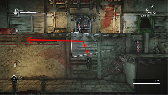Jump to the left edges - The Slaver - walkthrough for sequence 4 - Walkthrough - Assassins Creed Chronicles: China - Game Guide and Walkthrough