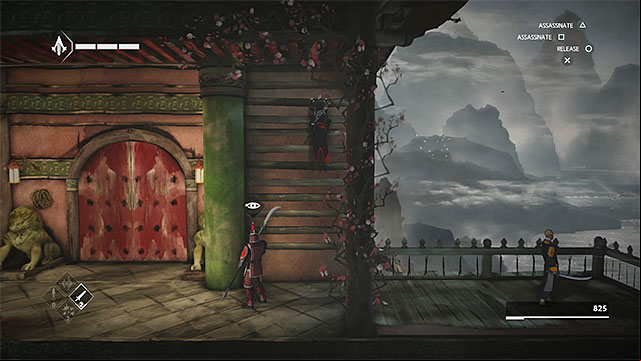 By the last guard from the top and sneak up on Yu Dayong in order to execute him - The Slaver - walkthrough for sequence 4 - Walkthrough - Assassins Creed Chronicles: China - Game Guide and Walkthrough