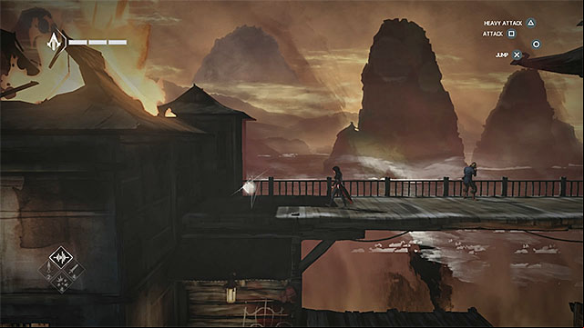 After you finish climbing, go left - Shards in sequence 5 - Consequences - Animus shards - Assassins Creed Chronicles: China - Game Guide and Walkthrough