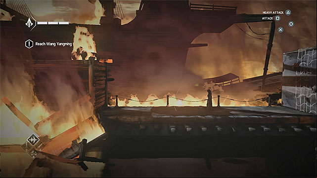 Shard is near the burning objects - Shards in sequence 5 - Consequences - Animus shards - Assassins Creed Chronicles: China - Game Guide and Walkthrough