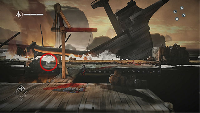 Pick the shard after using the rope dart - Shards in sequence 5 - Consequences - Animus shards - Assassins Creed Chronicles: China - Game Guide and Walkthrough