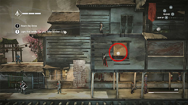 Get inside the building with secret and second candle - Shards in sequence 6 - The Search - Animus shards - Assassins Creed Chronicles: China - Game Guide and Walkthrough