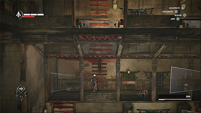 You should jump on enemies when it is possible - Hunted - walkthrough for sequence 8 - Walkthrough - Assassins Creed Chronicles: China - Game Guide and Walkthrough