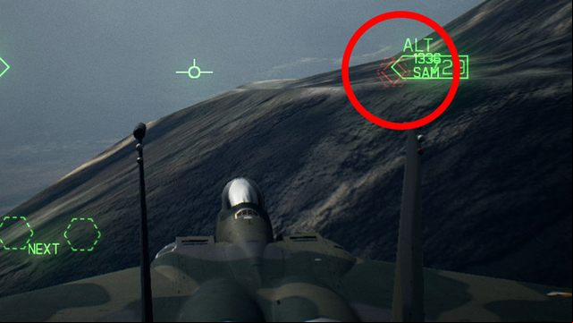 In both situations we have no chance of hitting, because the target hides behind a natural terrain obstacle - a missile will fly over it or hit the ground in a straight line. - Why missiles dont hit the target despite full targeting? - Air combat - Ace Combat 7 Skies Unknown Guide