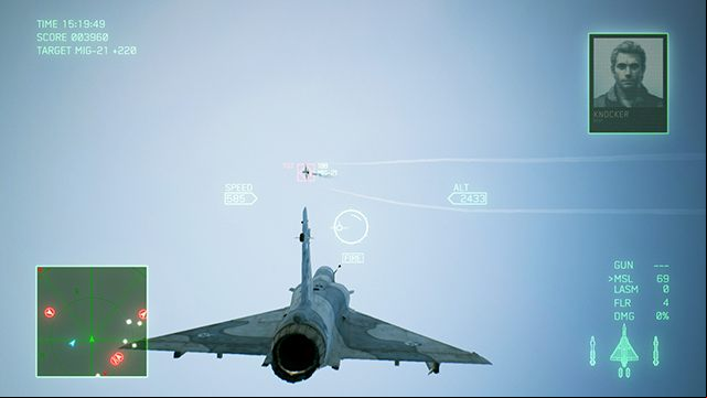 View of the enemy engine nozzle is a perfect chance to hit. - Starting tips for Ace Combat 7 - For beginners - Ace Combat 7 Skies Unknown Guide