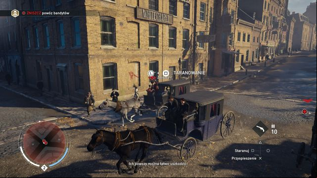 You damage enemy vehicle by ramming it. - Carriages | Moving - Moving - Assassins Creed: Syndicate Game Guide & Walkthrough