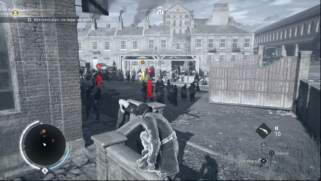Use the eagle vision to find the target. Hiding in the crowd will make it easier to get close to him. - 01 - A Spoonful of Syrup | Syndicate Sequence 4 Walkthrough - Sequence 4 - Assassins Creed: Syndicate Game Guide & Walkthrough