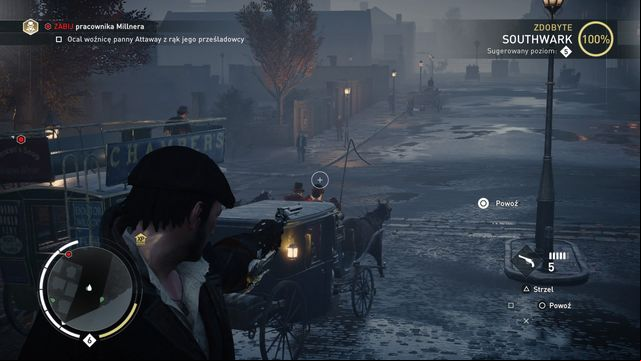 Hitting the head will require some agility. - 01 - Friendly Competition | Syndicate Sequence 5 Walkthrough - Sequence 5 - Assassins Creed: Syndicate Game Guide & Walkthrough
