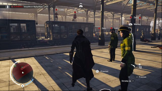 The Rooks will help you in the battle on the station. - 01 - Stalk the Stalker | Train Hideout Memories - Train Hideout Memories - Assassins Creed: Syndicate Game Guide & Walkthrough