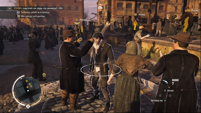 When needed, use the crowd to hide from enemy sight. - 05 - Vox Populi | Karl Marx Memories - Karl Marx Memories - Assassins Creed: Syndicate Game Guide & Walkthrough