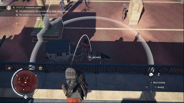 Throw a smoke bomb to startle the horse. - 03 - Family Politics | Syndicate Sequence 9 Walkthrough - Sequence 9 - Assassins Creed: Syndicate Game Guide & Walkthrough