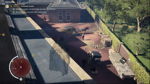 The horse will run outside, allowing you to steal the carriage. - 03 - Family Politics | Syndicate Sequence 9 Walkthrough - Sequence 9 - Assassins Creed: Syndicate Game Guide & Walkthrough